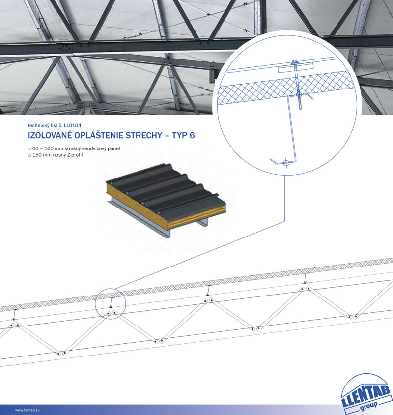 Technické listy montované haly Llentab